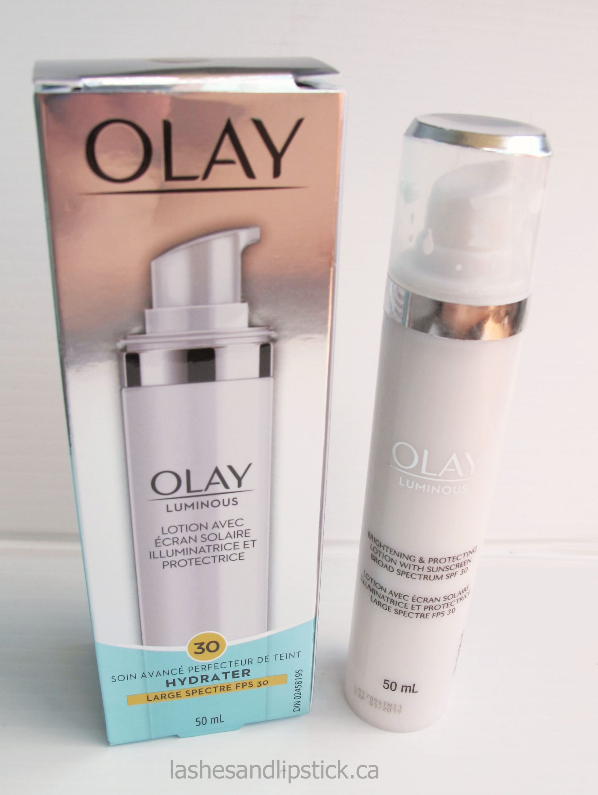 olay luminous brightening and protecting lotion